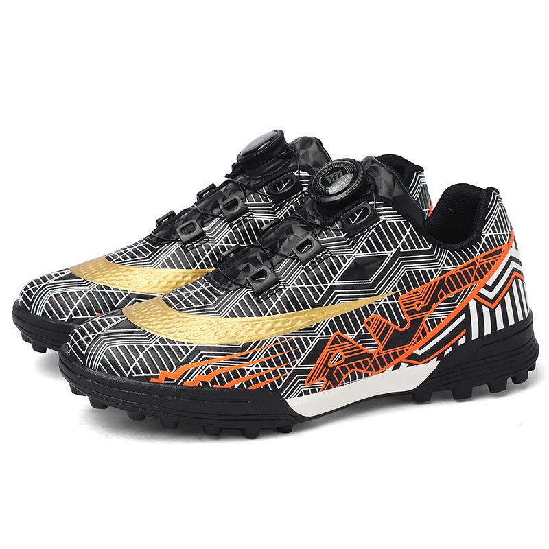 New Season Rotating Buckle Football Shoes for Kids - Breathable, Short Studs for Boys & Girls