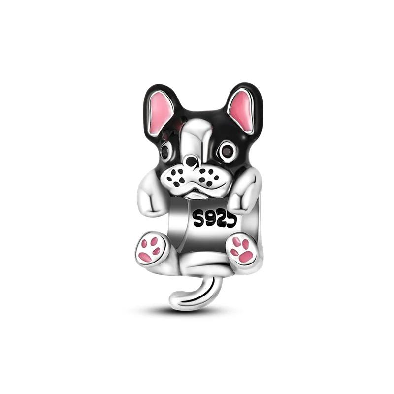 copper Pink Cats Dogs Claw Bone Animal Charm Bead Charms Bead Charms Compatible With Authentic Bracelets Do It Yourself Birthday Jewellery Making