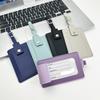 Multicolor Pu Leather Boarding Pass To Protect Privacy  Four-in-one Buckle Flip Leather Luggage Tag