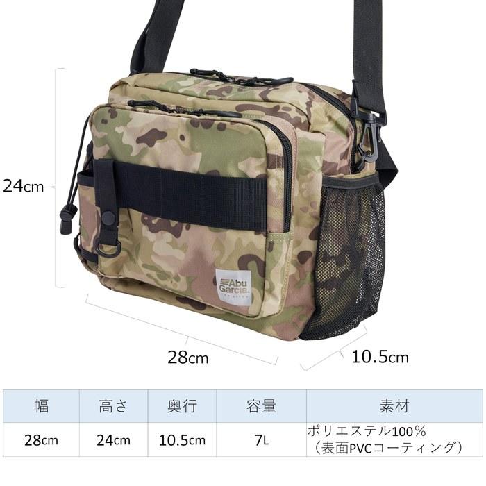 AbuGarcia Angler Hip Bag L Size Coating Black Water Repellent