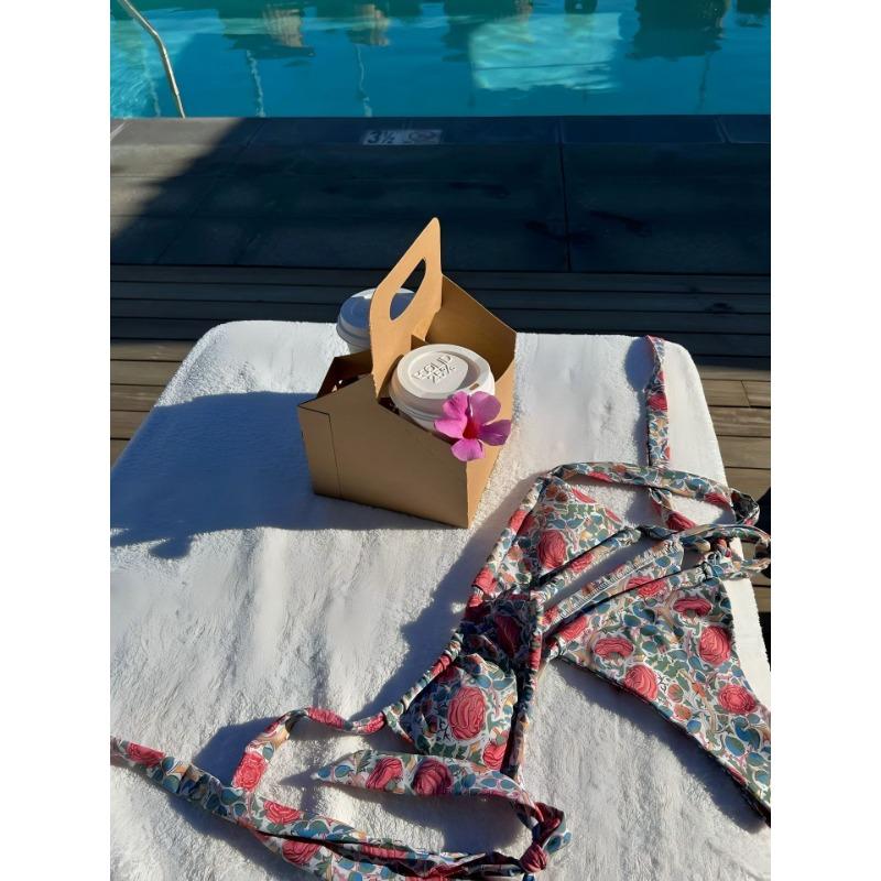 

New bikini swimsuit new digital printing women s sexy gathering swimsuit girls swimsuit XL зелёный