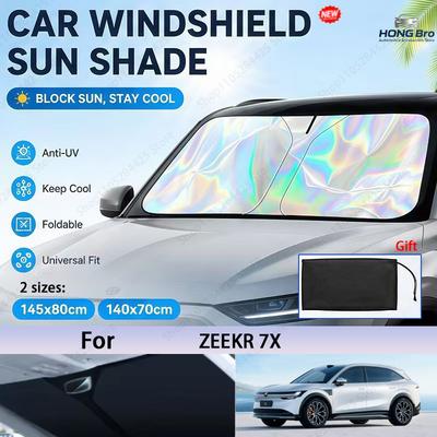 For ZEEKR 7X Foldable Front Windshield Sun Shade UV Reflective Sun Protection Cover Car Interior Accessories