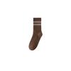 Men's Thick and Warm Mid-calf Socks for Autumn and Winter, Simple and Versatile Sports Socks with Two-bar Color Matching