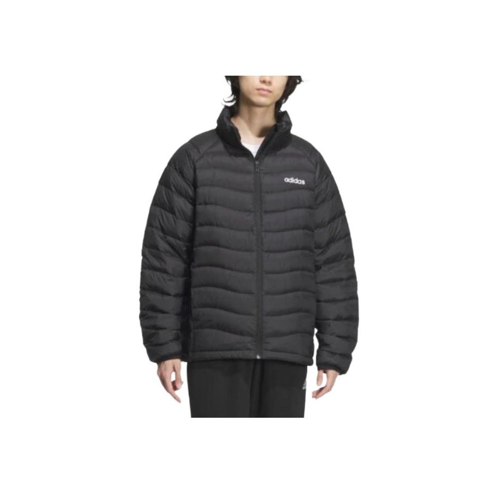 Adidas Outdoor Warm Insulated Stand Collar Down Jacket Unisex Jacket Black JL9662