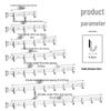 Nashi De 304 Stainless Steel Hook Rack