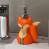 Cute Vixen Soap Dispenser Bottle Animal Design Shampoo Soap Dispenser  Home Decoration