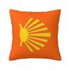 Camino De Santiago Symbol Yellow Scallop Shell Square Pillowcase Cushion Cover Pillow Case Throw Pillow Cover for Home Sofa