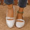 Fashion 2024 New Fashion Solid Color Pointed Toe Flat Women's Shoes Shallow Mouth Slip-on Versatile and Comfortable Women's Shoes