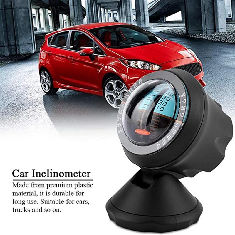 Vehicle Compass Car Angle Slope Meter Vehicle Level Meter Gradient Balancer Outdoor Multi-Function Angle Slope Meter
