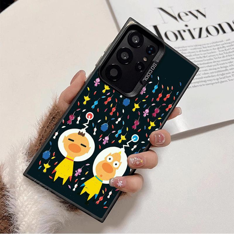 

P-Pikmins Cute Game Shockproof Phone Case for Samsung Galaxy S26 Edge S25 Ultra S24 FE S23 Plus S21 Cover Anti Fall Fundas Samsung S26