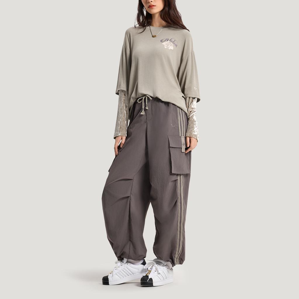 Adidas Originals Parachute Track Suit Bottoms Woven Loose Fit Sports Umbrella Pants Casual Trousers Women Bottoms KV6897