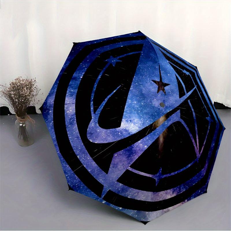 Складаний парасолька STAR TREK, Парасолька для подорожей, Міцний пластиковий та залізний каркас, Підходить для вулиці та щоденного використання, a0818126