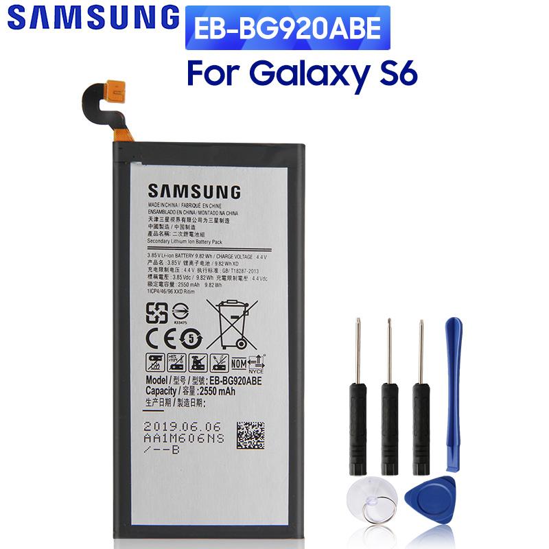 

Original Replacement Battery For Samsung GALAXY S6 G9200 G9208 G9209 G920F G920I G920 G920V G920T G920P EB-BG920ABE EB-BG920ABA