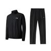 Li Ning Logo Print Minimalist Design Fashion Windproof Breathable Comfortable Versatile Stand Collar Jacket Casual Sports Suit YJDV059-1+AKLUHH1-1