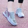 Fashion New Spring Autumn Mesh Shoes Fashion Breathable Women Flats Lace Up Soft Bottom Comfortable Footwear Non Slip Running Sneakers