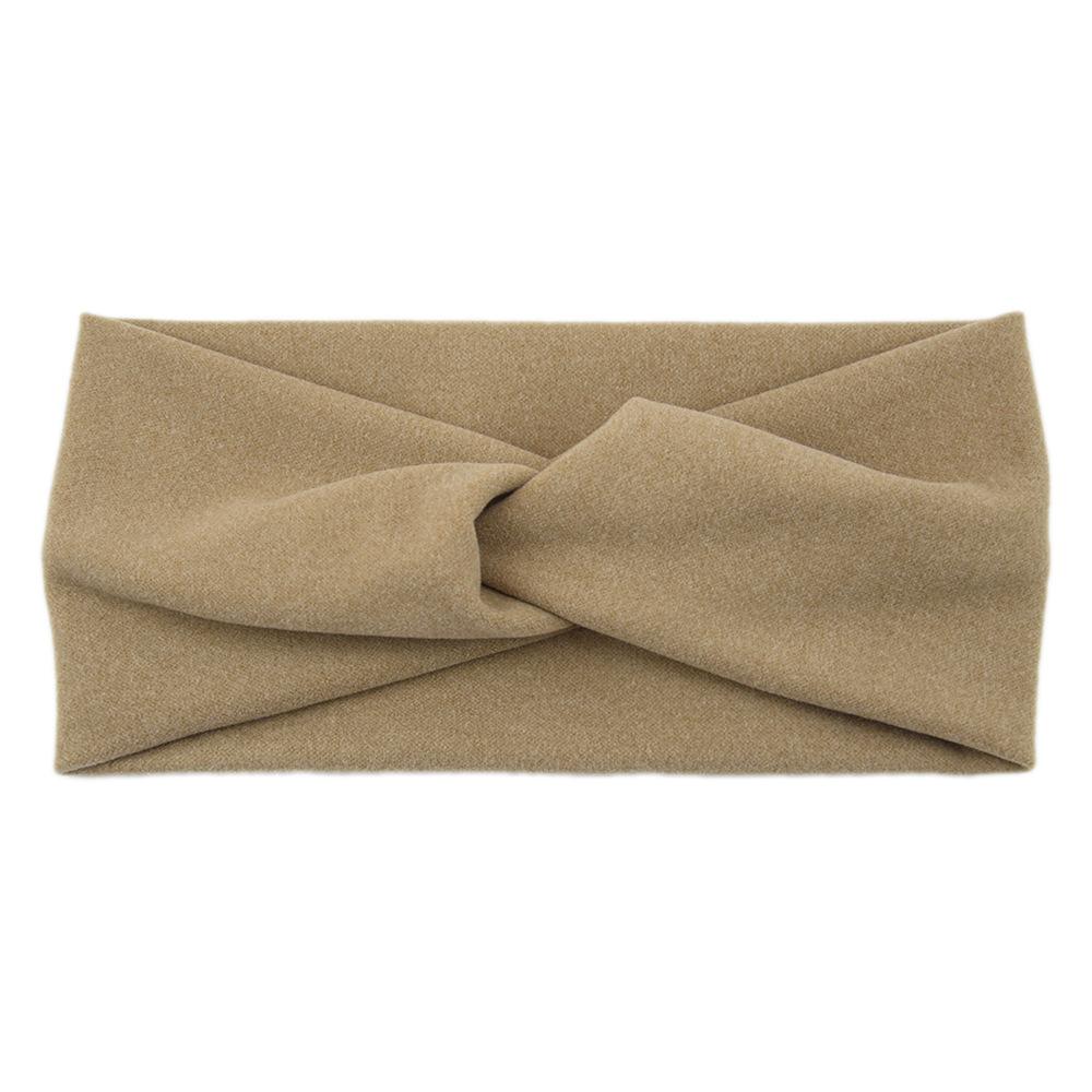 New Wide Cross Headbands For Woman Solid Hairband Elastic Sports Yoga Headwear Girls Hair Band Hair Accessories Korean Style