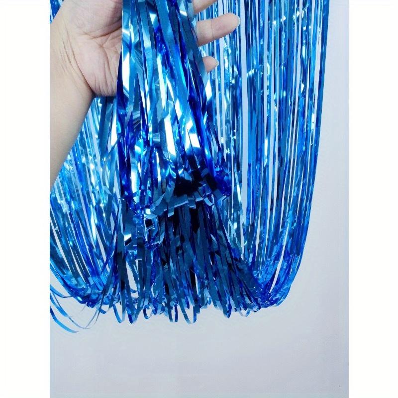 1pc Plastic Tassel Curtain, Modern Fringe Rain Curtain For Party