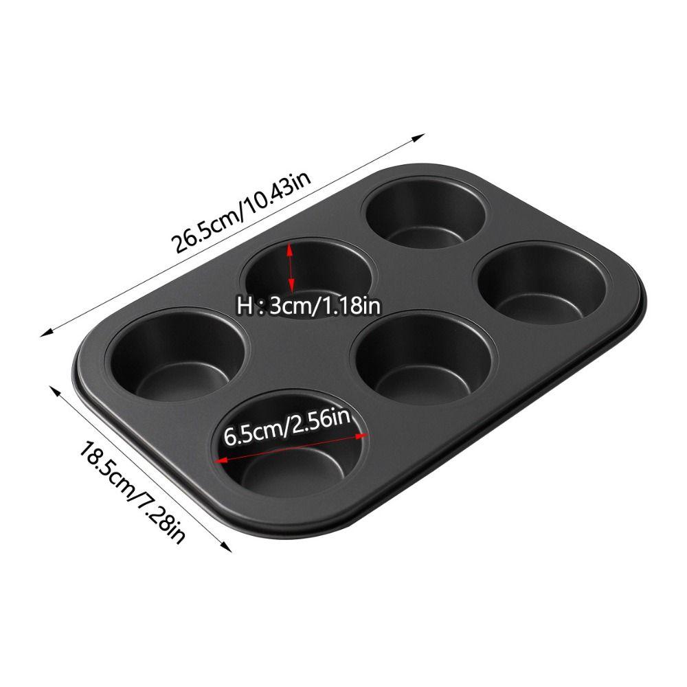 Non-Stick Muffin Pan Carbon Steel Cupcake Mold Kitchen Baking Tool Cheesecake Pan  Bakery
