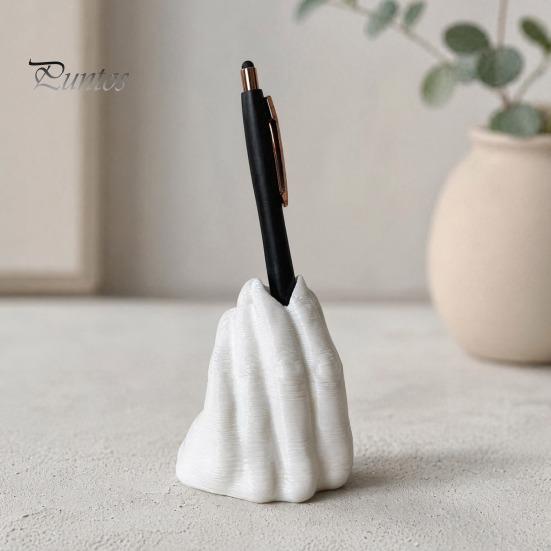 Stable Base Pen Cup Funny Hand Gesture Holder for Desk, 3D Printed Desktop Novelty Pencil Stand, Organizer Office Accessories