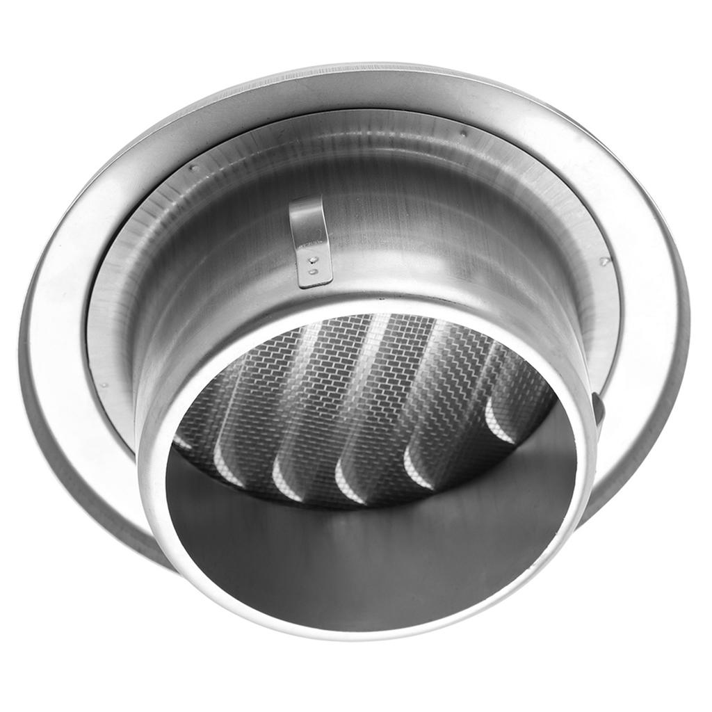 Stainless Steel Wall   Vent Round Flat Grille Ducting Ventilation Cover Outlet Insect Mesh Vent Covers Stainless Steel   Soffit Vent Cover 4 Ro