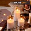 3PCS Flickering Flameless Candles with Remote Control and Timer Battery Operated LED Candles for Romantic Ambience Home Decor