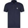 EA7 Slim Fit Solid Color Polo Shirt Men Tops Navy-Blue 8NPF13-PJRGZ-1562