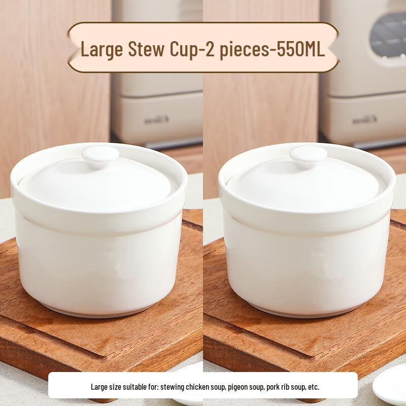 Zhaoran Thickened Ceramic Double Boiler Stew Pot Set