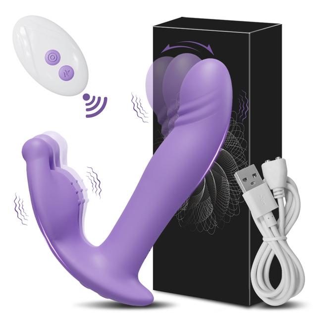 Wireless Remote Control Dildo Clitoris Stimulator Wearable Finger Wiggling Vibrator Female Sex Toys Shop for Women Couples Adult