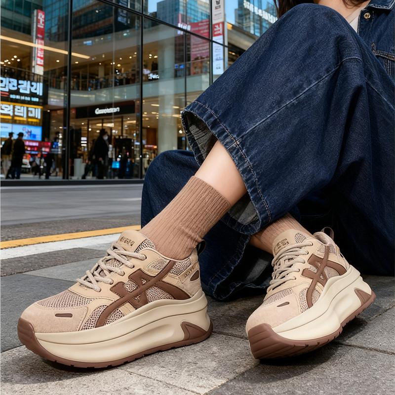 Mesh inner height increase dad shoes women's autumn new casual platform Forrest Gump shoes sports moral training shoes