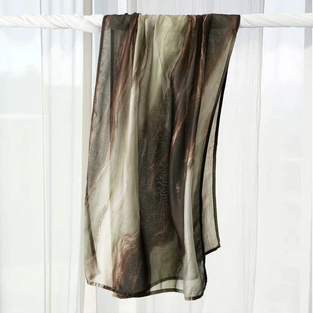 New Printing Rayon Hijab Scarf For Woman Muslim Hijabs Malaysia Long Wraps Shawl Islam Turban Headscarf Ramadan