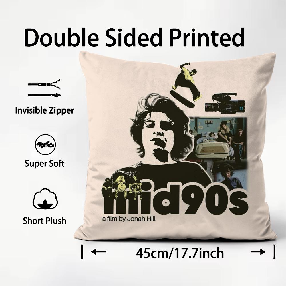 Classic Movie MMid 90S Cushion Cover Plush Fabric Soft DoubleSided Printed Sofa Warm Winter Home Child Gift Pillow Case