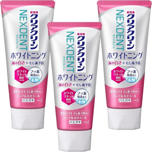 [Bulk Purchase] Clear Clean NEXDENT Whitening Apple Chamomile Medicated Toothpaste, 120g X 3 Bottles