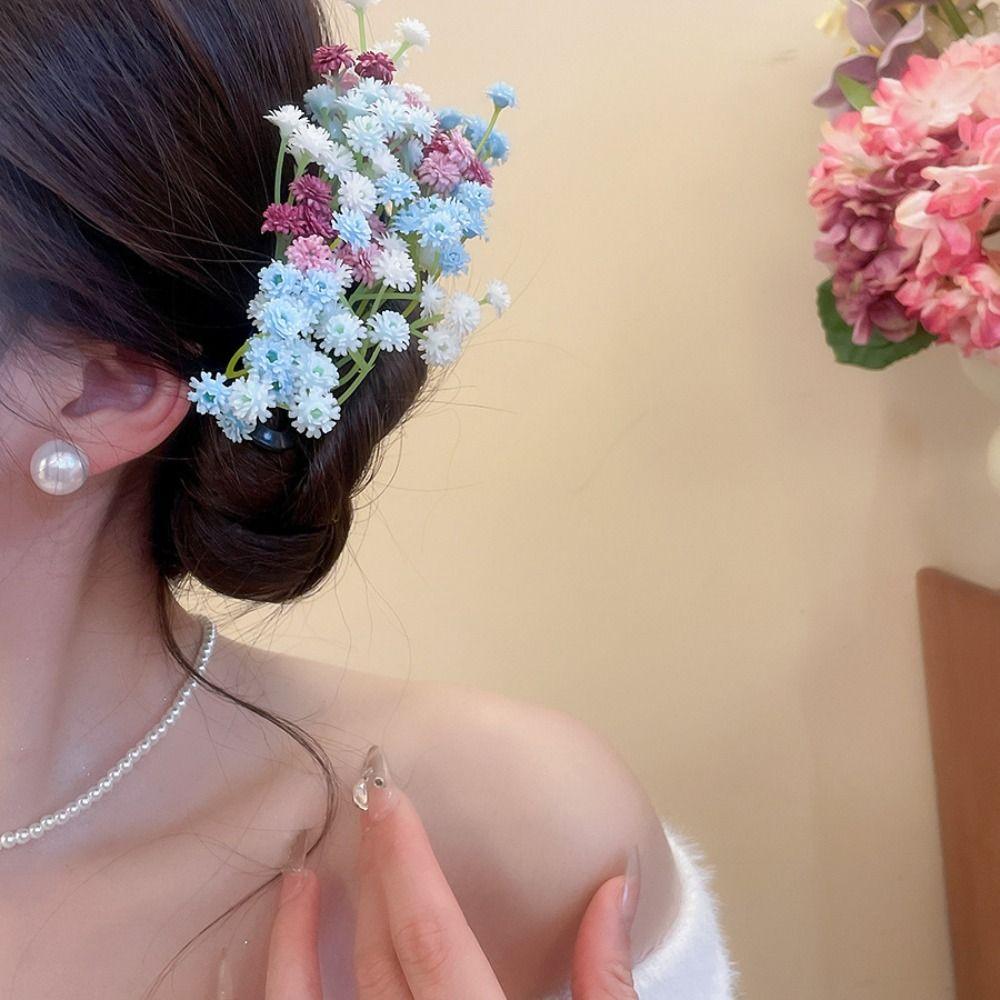Fairy Floral Side Clip Bohemian Thai Hairpin Headdress Bride Hair Accessories Bridesmaid
