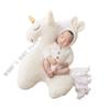 H3CD Cartoon Eenhoorn Pasgeborenen Foto Props Baby Fotografie Poseren Hulp Creëren van Herinneringen Thuis of Studio