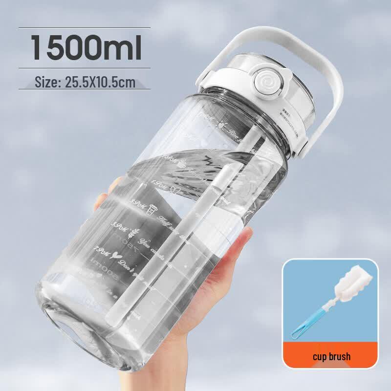 Youluo 2L Large Capacity Sports Water Bottle with Straw