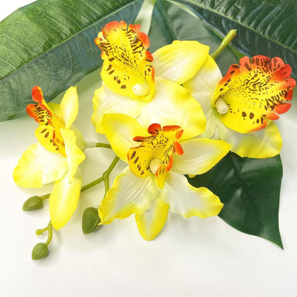 1pc Thai Orchid Hairpin Head Flower, Fairy Flower Headwear, Bride Bridesmaid Hair Coiled Side Clip, Suitable for Vacation