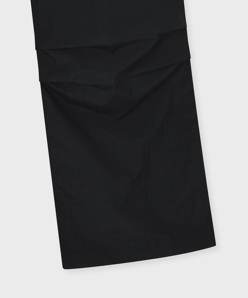 FALLETT Synthetic Fiber Parachute Pants Black