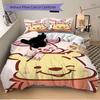Piglet Pooh Bear Adventure Print 3Pcs Bedding Set,Duvet Cover with 2 Bedro,Pillowcase Home Birthday Gift