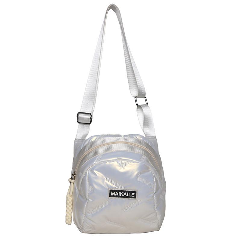 Pu Material Small Oval Crossbody Bag With Zipper For Casual Daily Use