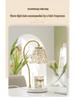 Beast Valley Lily Aroma Candle Lamp - Smokeless Wax Melting Marble Lamp for Romantic Bedroom Ambiance