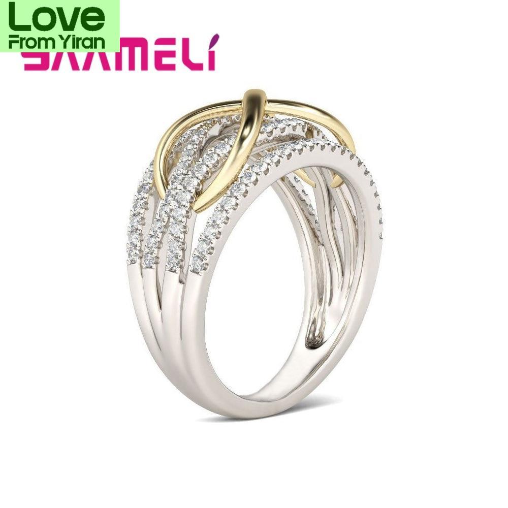 925 Sterling Silver Infinity Love Ring Shining Cubic Zircon Bowknot Letter 8 Eternity Promise Jewelry For Woman Girlfriend