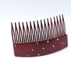 Rhinestone Korean Wispy Bangs Hairpin Comb - Stylish Wide Tooth Hair Accessory