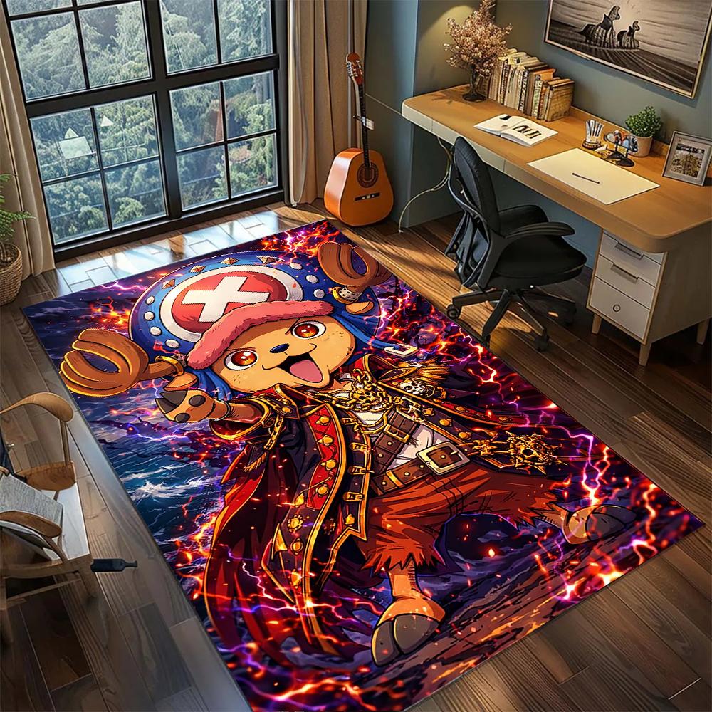Cute One Piece Tony Chopper Rug Carpet Large Area Rug Non Slip Washable Floor Mat Gamer Room Bedroom Home Decor