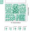 Kovict 110Pcs/Set Silicone Beads Round Lentil Hexagon Loose Bead For Jewelry Making DIY Necklace Bracelet Keychain Accessories