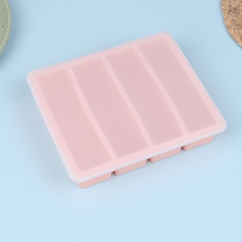 4 Grids Long Ice Cube Tray Mold Reusable Silicone Ice Cube Mold Bpa Free Ice Maker Food Grade Silicone Ice Cubes Mould