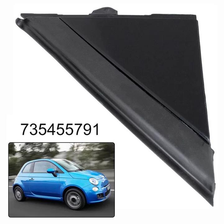 Matte Black Right A Pillar Trim Panel Triangular Shape 735455791 for Fiat 500 2008 Onward For Abarth 500 2012 Onward