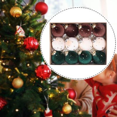 12 Stück Weihnachts-Hängeornamente Dekorative Kugeln Weihnachtsdeko für die Feier