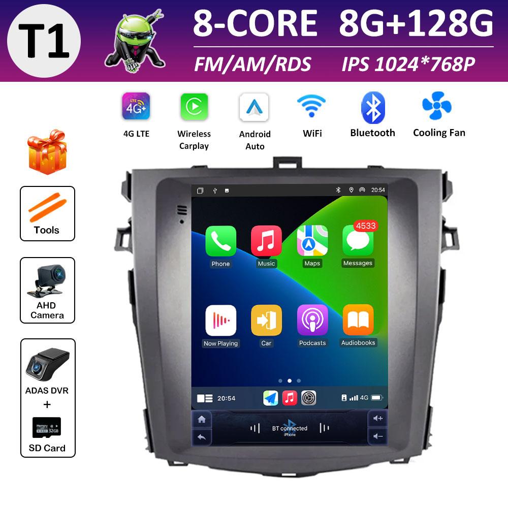 Autoradio DSP Stereo Car Video for Toyota Corolla E140 E150 2007 2008 2009 2010 - 2013 Radio Player Android Smart System No 2din