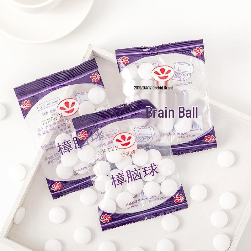 Natural Camphor Wood Anti-Mildew & Anti-Moth Balls for Wardrobe