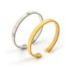 1 Stück Minimalistisches 304 Edelstahl Streifen Offene Manschette Armreifen Armbänder Für Frauen Männer Exquisites Geschenk 19cm(7,5 ") lange